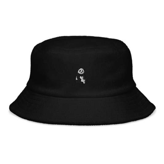 panda | terry cloth bucket