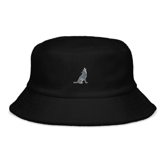 wolf | terry cloth bucket