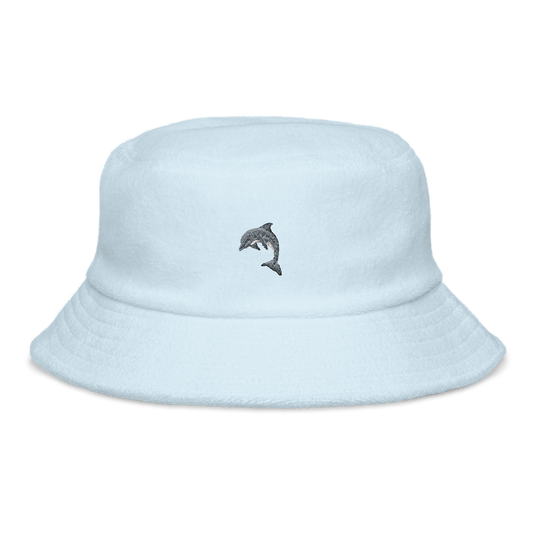 dolphin | terry cloth bucket