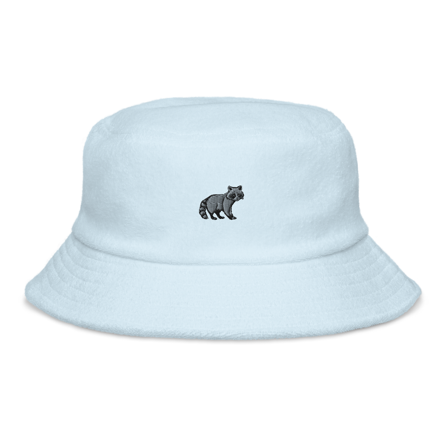 raccoon | terry cloth bucket