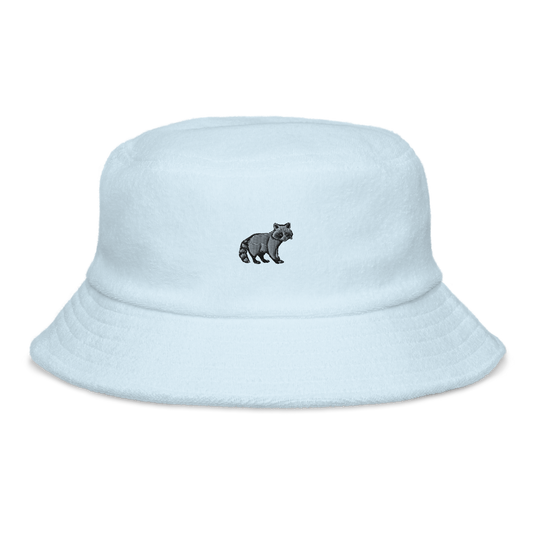 raccoon | terry cloth bucket