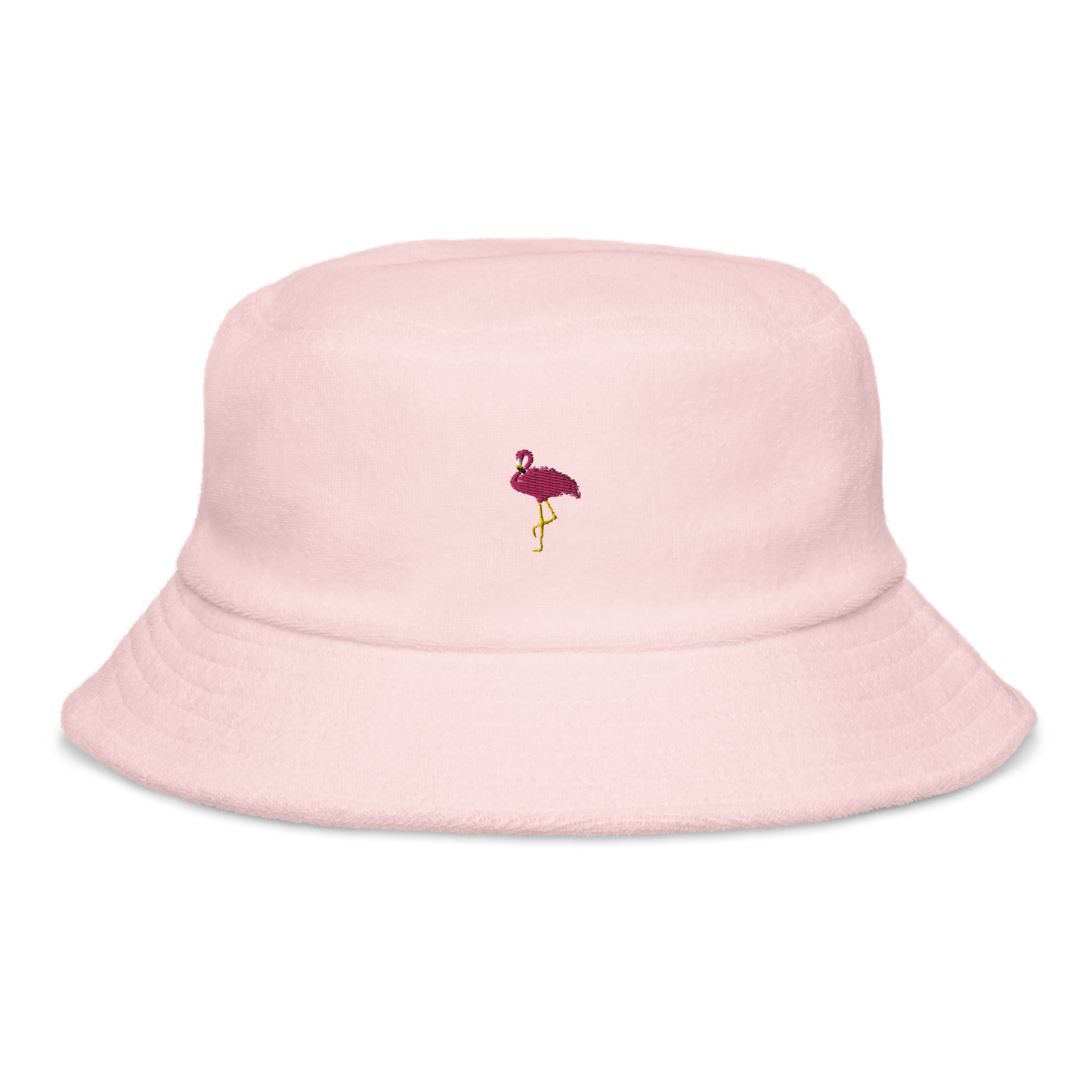 flamingo | terry cloth bucket