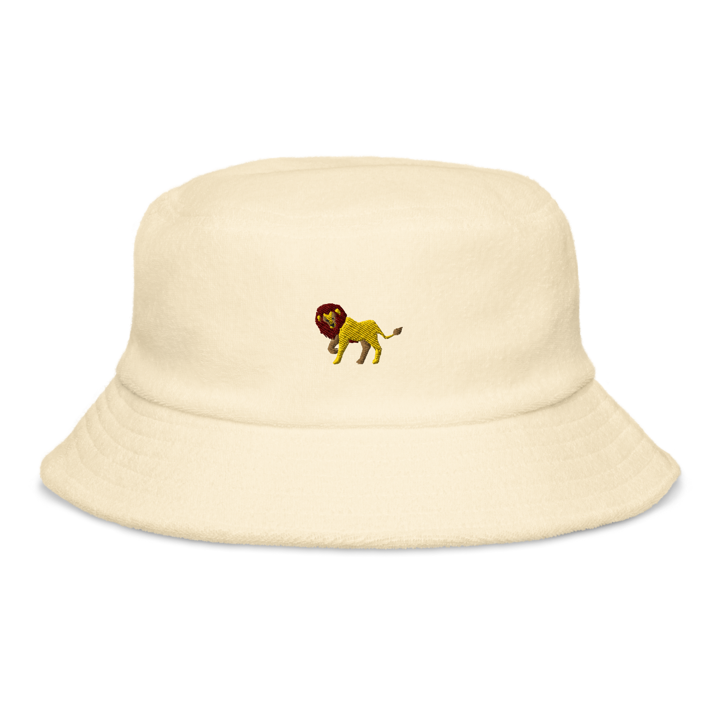 lion | terry cloth bucket