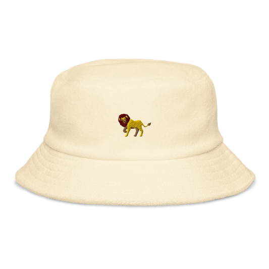 lion | terry cloth bucket