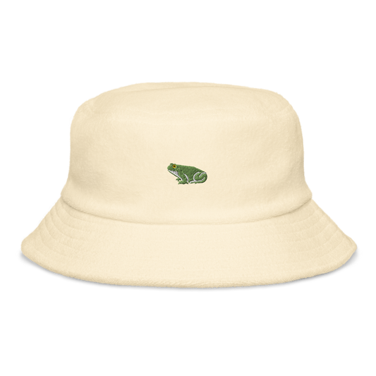 frog | terry cloth bucket