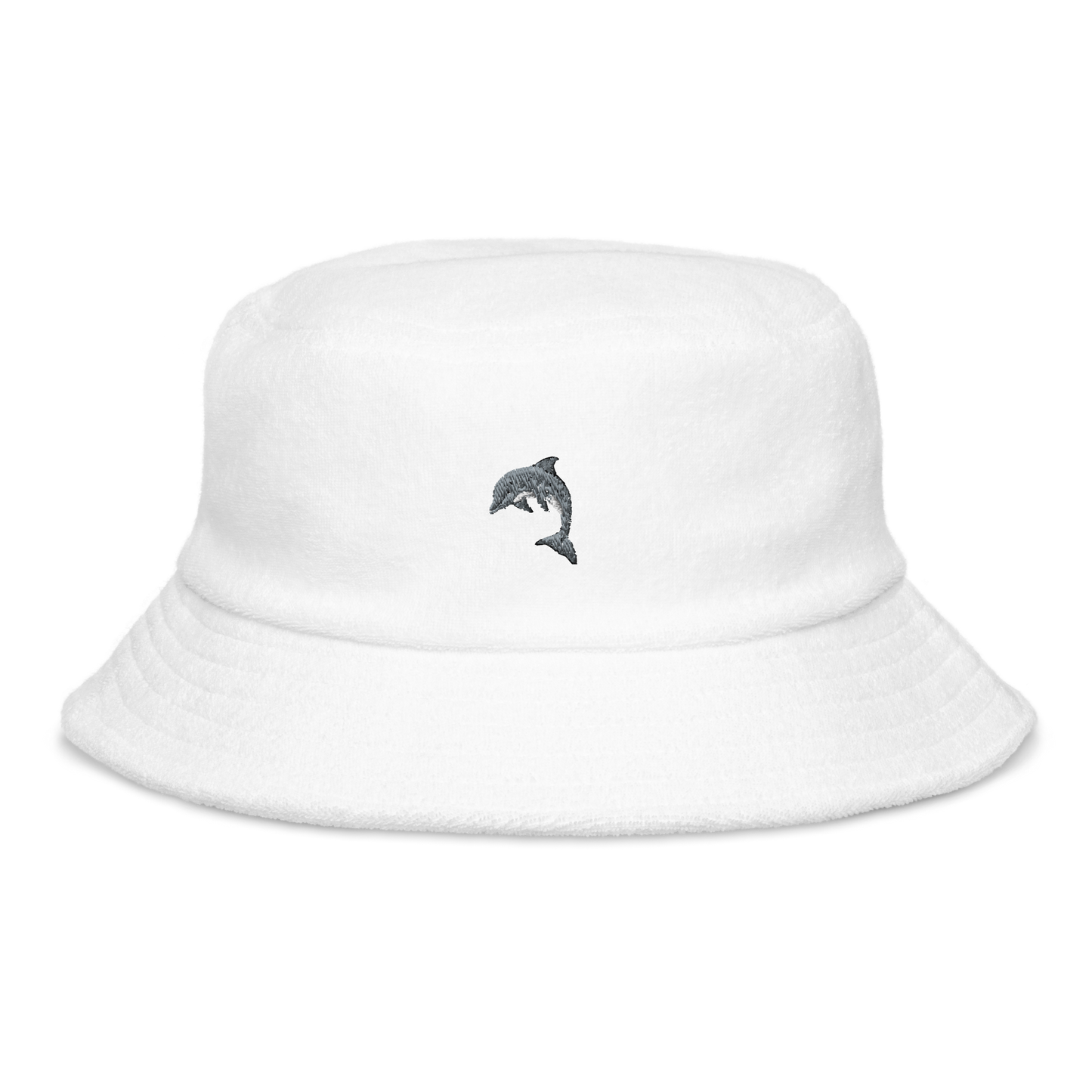 dolphin | terry cloth bucket