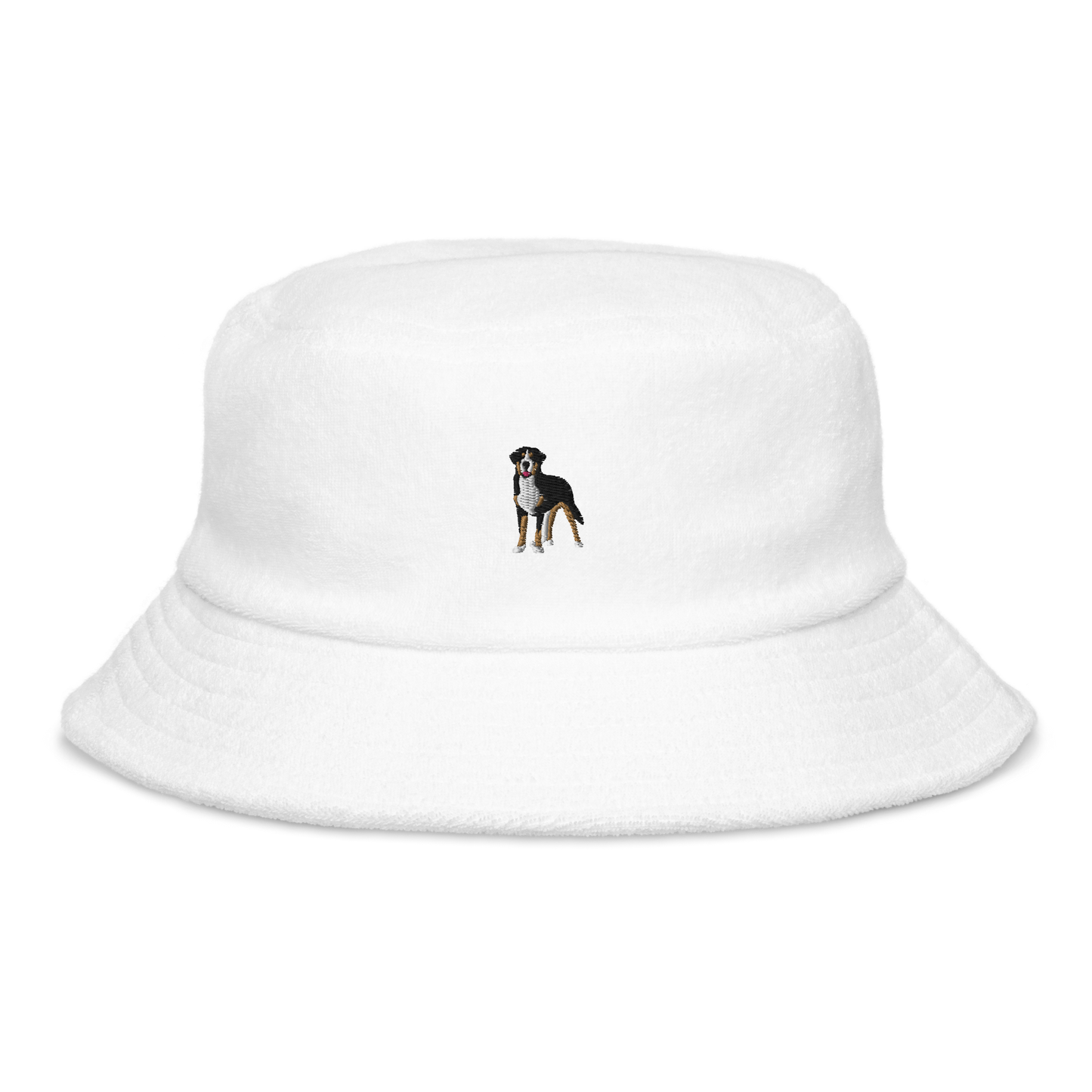 swiss mountain dog | terry cloth bucket